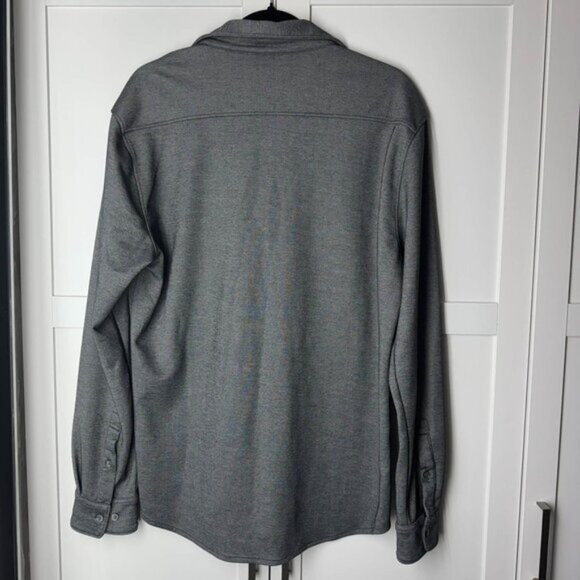 DKNY Men's Semi-Formal Button down collared Long Sleeve Top Gray Large - Picture 6 of 8